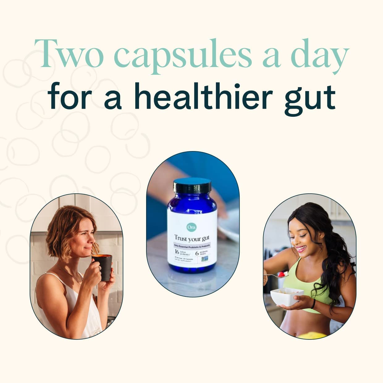 Ora Organic Probiotics with Prebiotics - 60ct