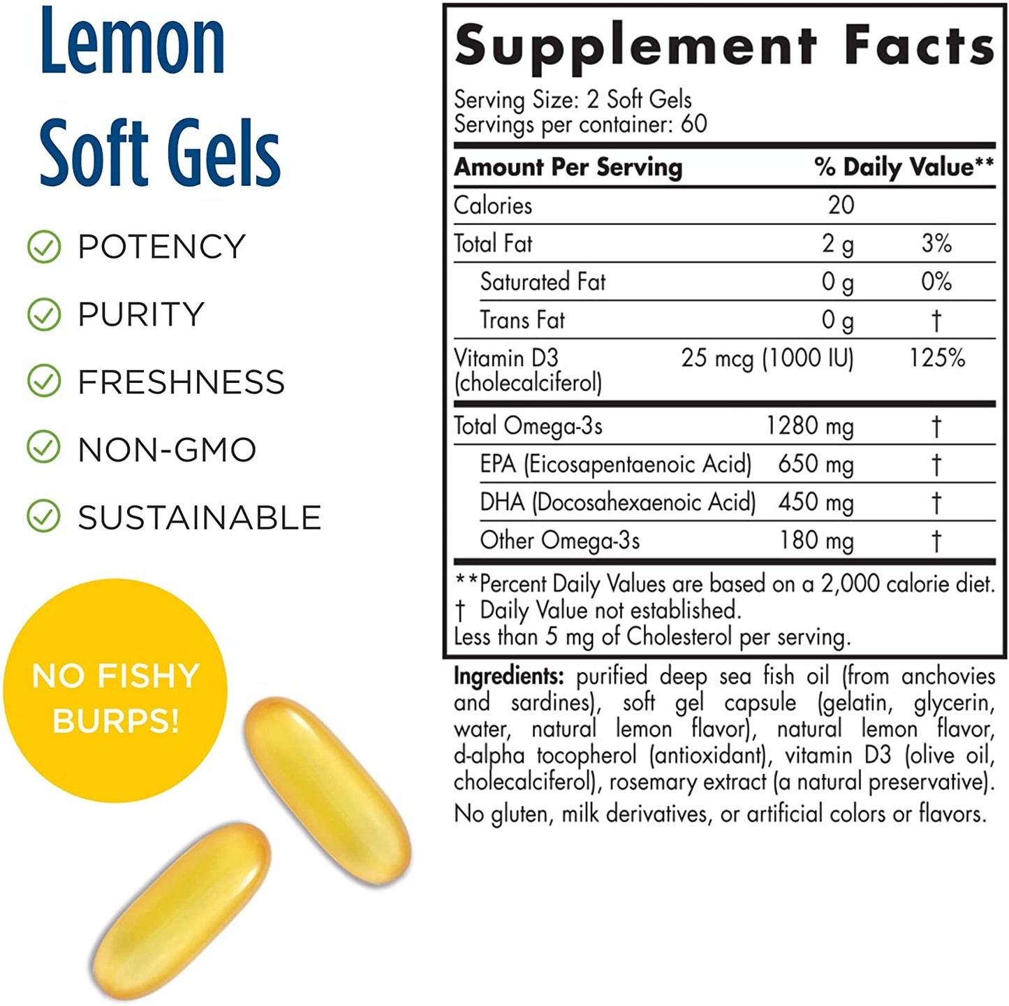 Nordic Naturals Ultimate Omega-D3, Lemon Flavor